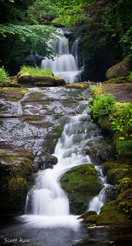East Lyn Waterfalls 3 
 Keywords: UK summer england Devon SW river water waterfall moor exmoor