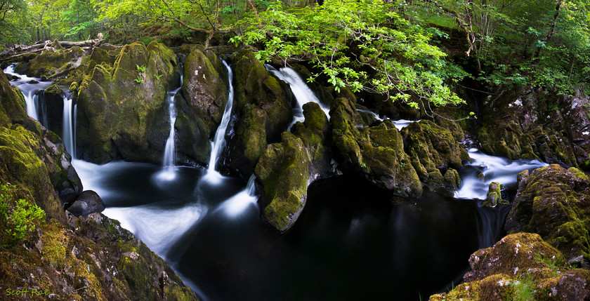 Colwith-Force-Panorama- 
 Keywords: uk nw england summer water waterfall river panorama