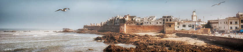 Essouira-Panorama 
 Keywords: morocco africa world buildings sea coast water panorama