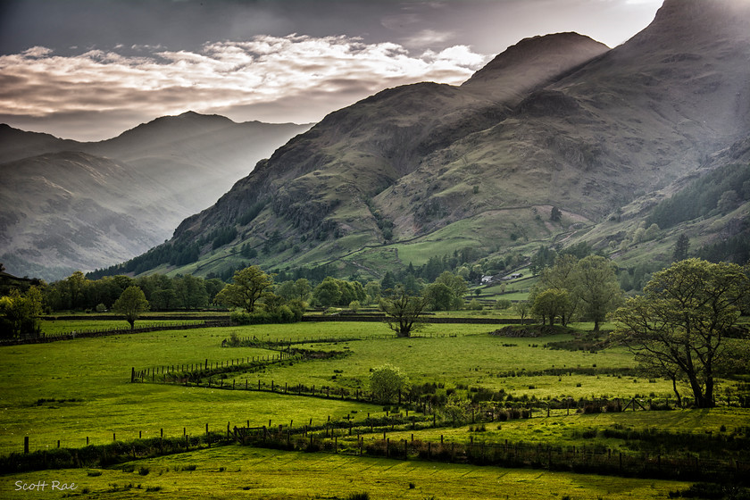 Langdale-Valley 
 Keywords: uk nw england summer mountains trees sunset